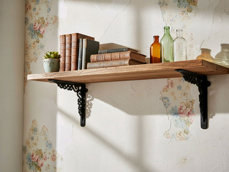 Nostalgischer Regalträger 17x17cm Gusseisen Regalwinkel