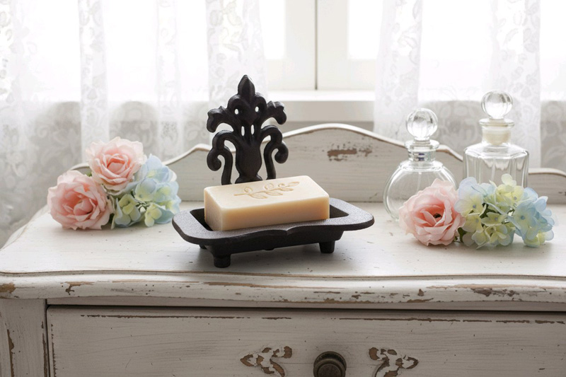 Seifenschale "Fleur de lis" Gusseisen