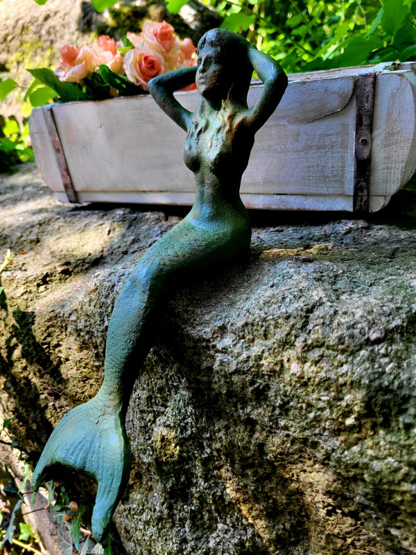 Meerjungfrau Teichdeko