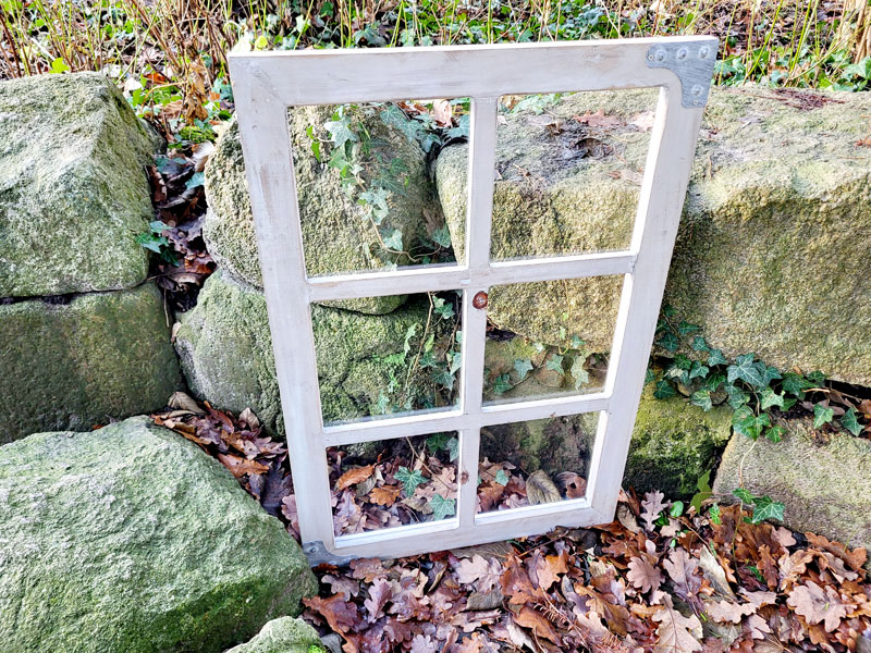 Deko Holzfenster verglast