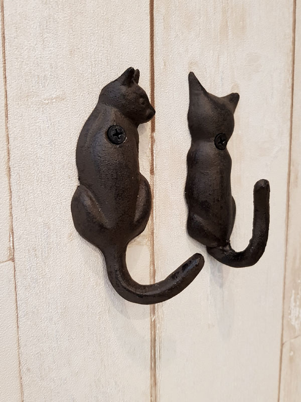 Wandhaken mit Katzen