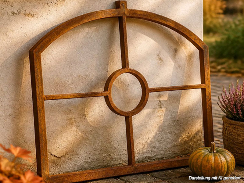 14) Stallfenster 66x53cm Scheunenfenster Gussfenster