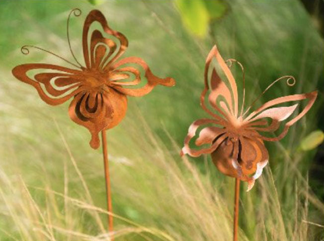 Gartendeko Beetstecker Schmetterling
