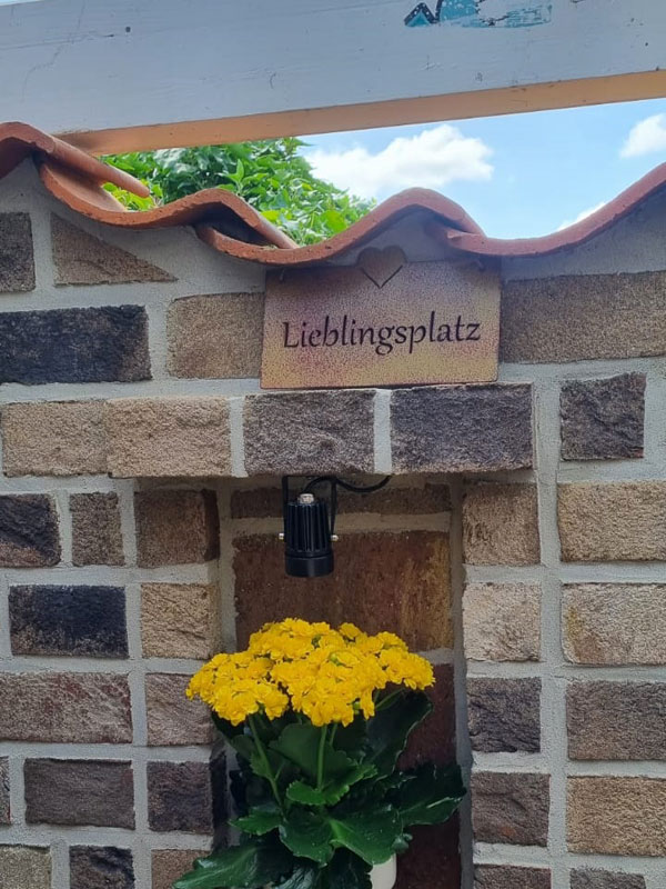 Gartendeko Edelrostschild