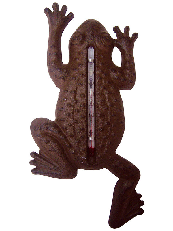 Thermometer Frosch Gusseisen