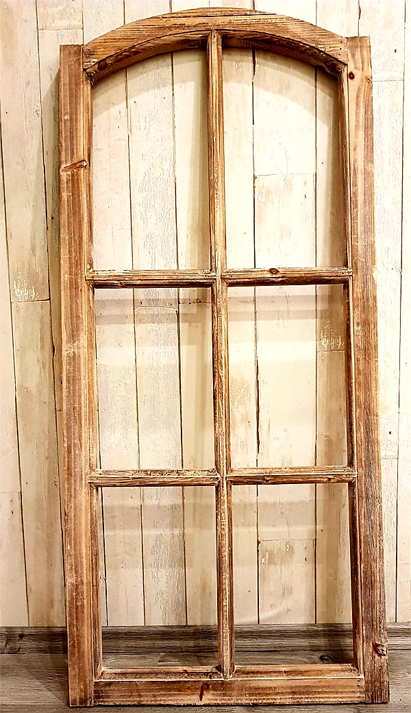Großes Holzfenster braun